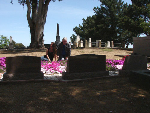 Cheryl and Bob admiring their work, thinking about the family</i>