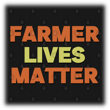 Farmer Lives Matter - Retro Colors Text Effects Gift Ideas - No Farmers No Food - Long Sleeve T ...