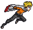 Naruto running sprite