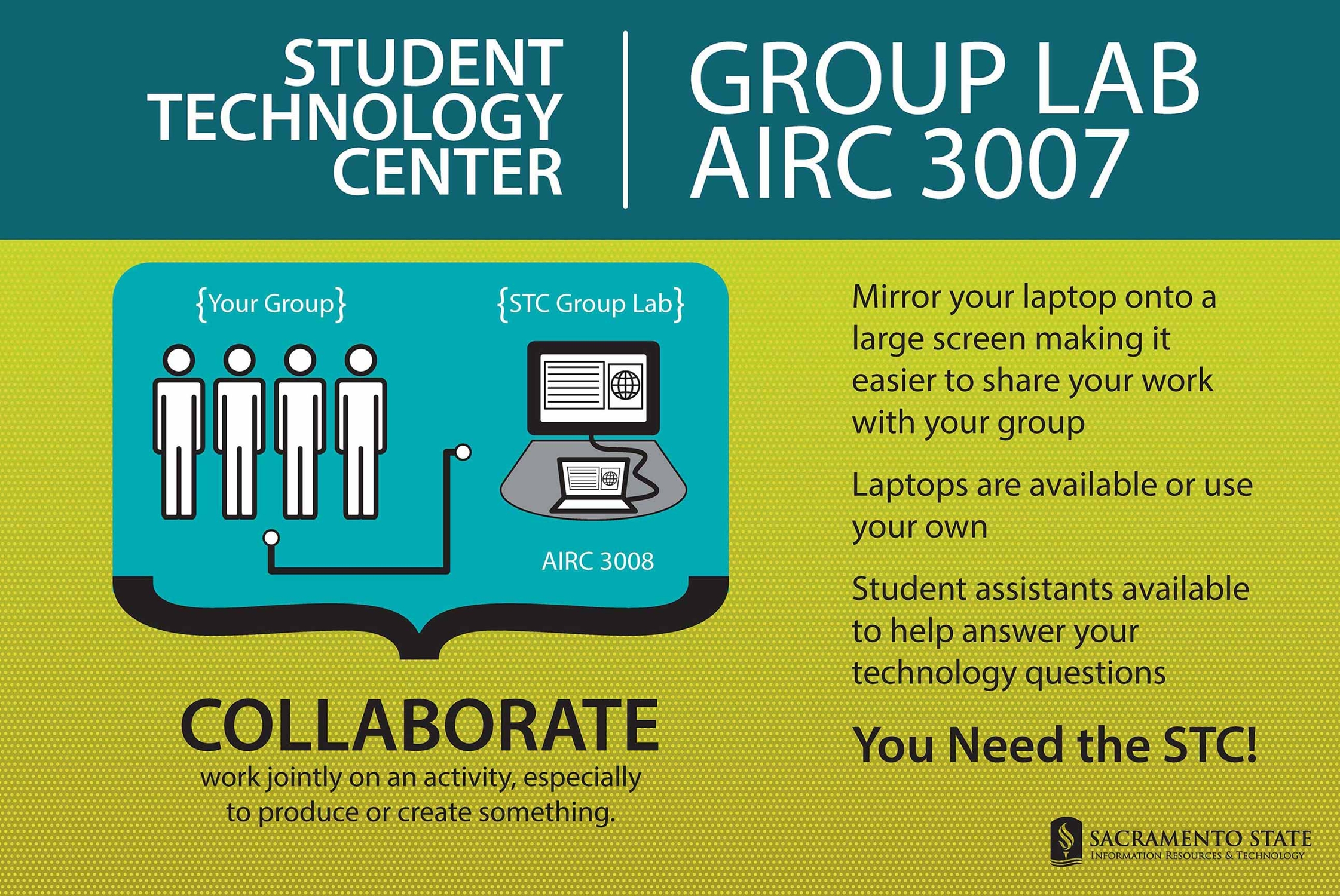 The group lab is the perfect place to work with a group on a project.