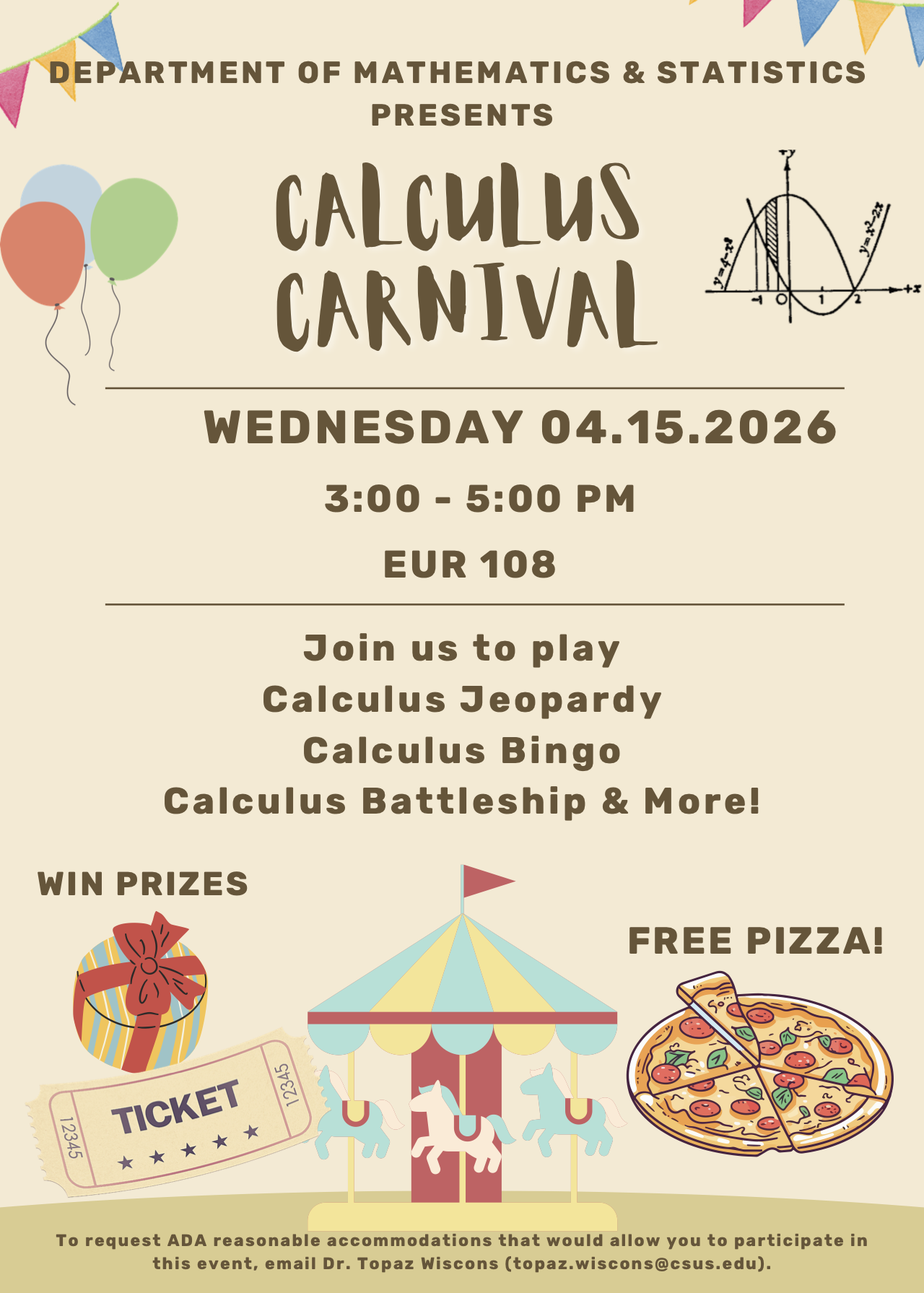 Calculus Carnival flyer