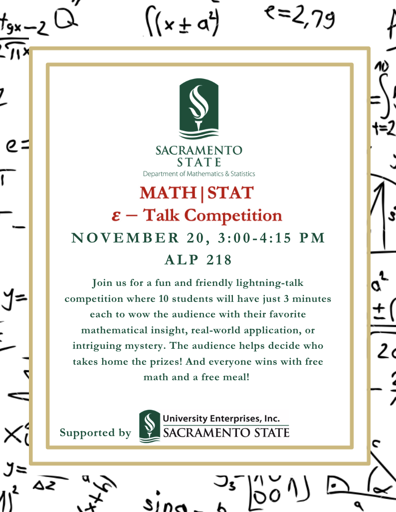 Epsilon Talk Competition flyer