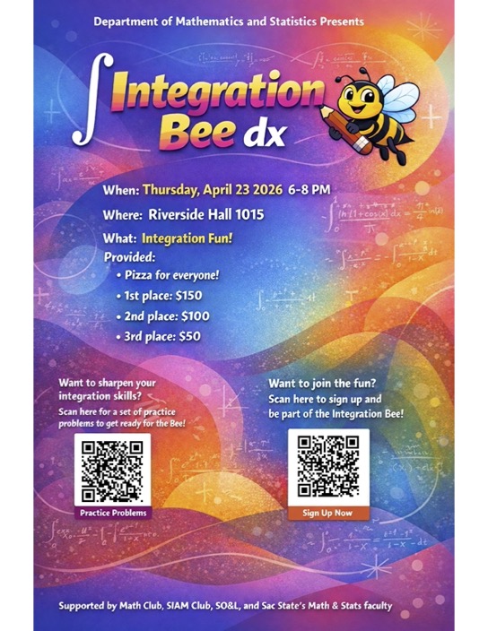 Integration Bee flyer